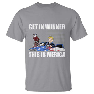 Funny Trump Won 2024 T Shirt Get In Winner This Is Merica TS09 Sport Gray Print Your Wear