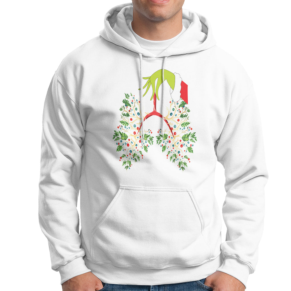 Respiratory Therapy Lung Christmas Light Therapist Hoodie TS09 White Printyourwear