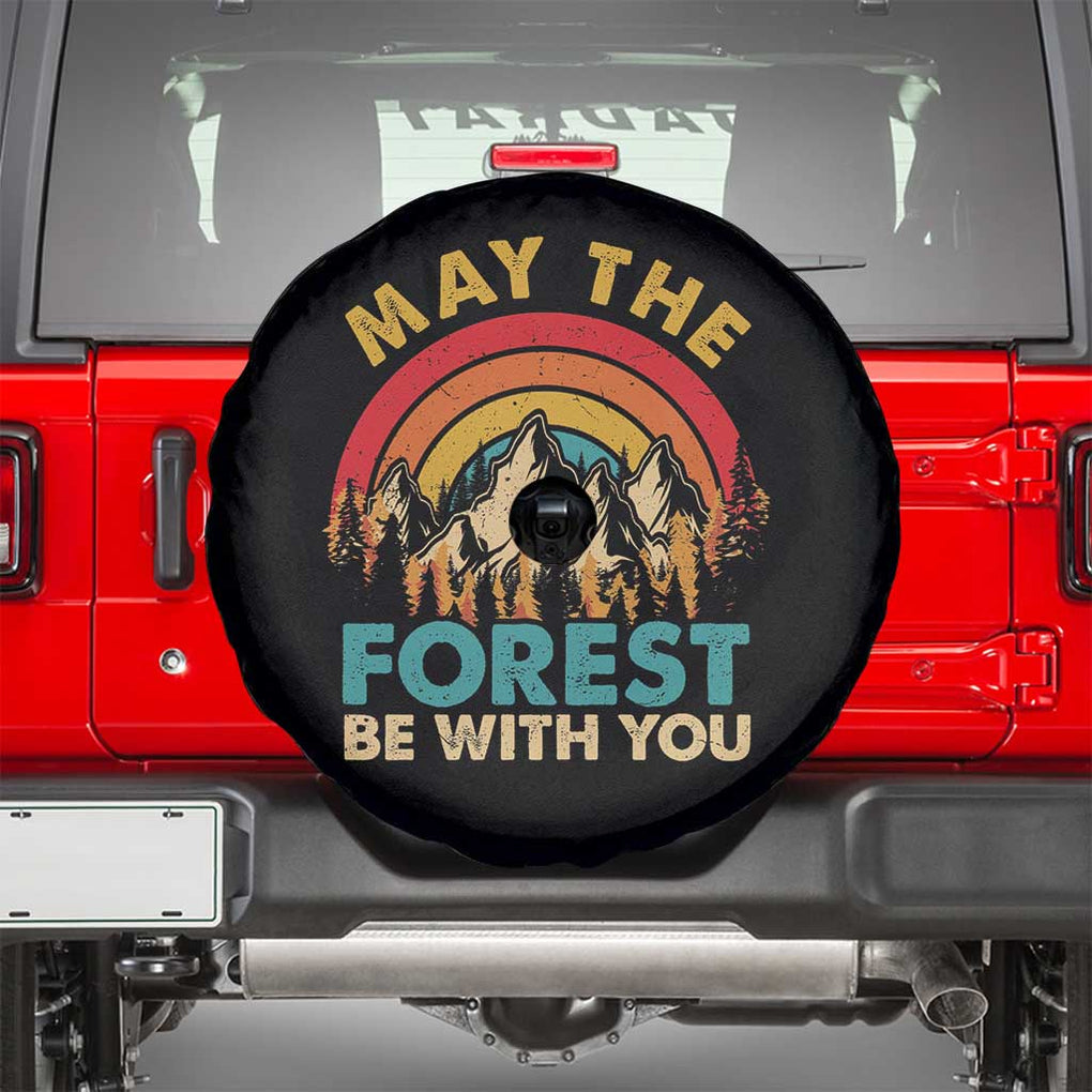 Nature Lover Spare Tire Cover May The Forest Be With You Earth Day TS09 Black Print Your Wear