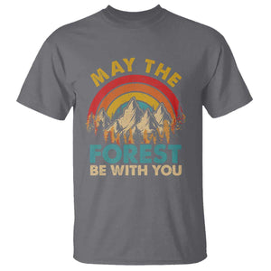 Nature Lover T Shirt May The Forest Be With You Earth Day TS09 Charcoal Print Your Wear