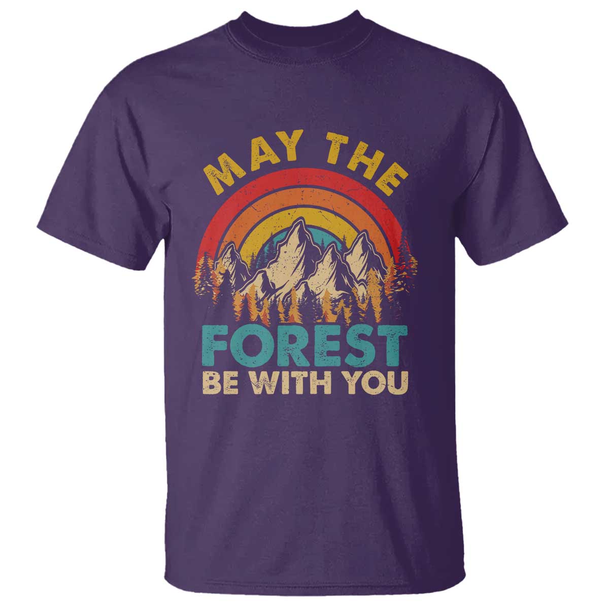Nature Lover T Shirt May The Forest Be With You Earth Day TS09 Purple Print Your Wear