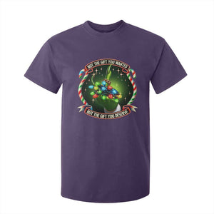 Funny Xmas T Shirt For Kid Not The Gift You Wanted But The Gift You Deserve TS09 Purple Print Your Wear