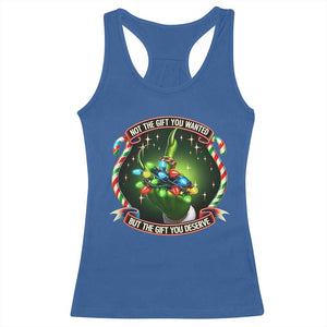 Funny Xmas Racerback Tank Top Not The Gift You Wanted But The Gift You Deserve TS09 Royal Blue Print Your Wear