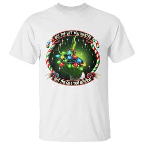 Funny Xmas T Shirt Not The Gift You Wanted But The Gift You Deserve TS09 White Print Your Wear