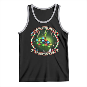 Funny Xmas Tank Top Not The Gift You Wanted But The Gift You Deserve TS09 Black Athletic Heather Print Your Wear