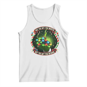 Funny Xmas Tank Top Not The Gift You Wanted But The Gift You Deserve TS09 White Print Your Wear