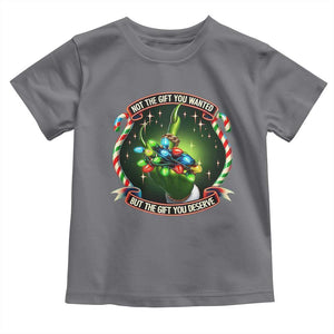 Funny Xmas Toddler T Shirt Not The Gift You Wanted But The Gift You Deserve TS09 Charcoal Print Your Wear