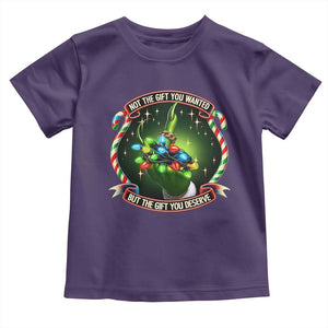 Funny Xmas Toddler T Shirt Not The Gift You Wanted But The Gift You Deserve TS09 Purple Print Your Wear