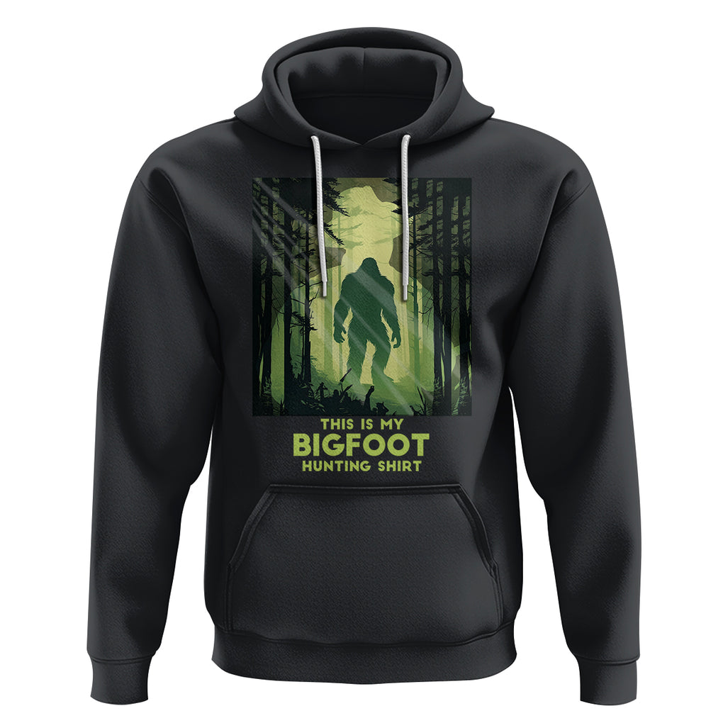 This Is My Hunting Bigfoot Sasquatch Hoodie TS09 Black Printyourwear