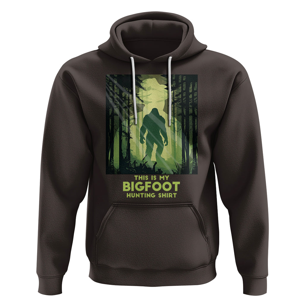 This Is My Hunting Bigfoot Sasquatch Hoodie TS09 Dark Chocolate Printyourwear