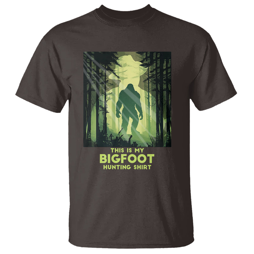 This Is My Hunting Bigfoot Sasquatch T Shirt TS09 Dark Chocolate Printyourwear