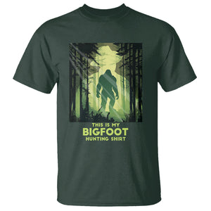 This Is My Hunting Bigfoot Sasquatch T Shirt TS09 Dark Forest Green Printyourwear
