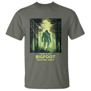 This Is My Hunting Bigfoot Sasquatch T Shirt TS09 Military Green Printyourwear