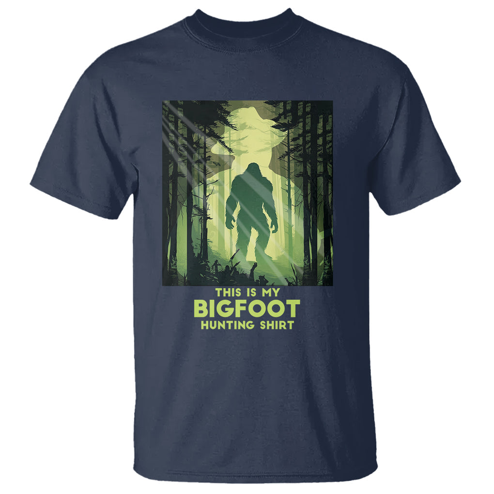 This Is My Hunting Bigfoot Sasquatch T Shirt TS09 Navy Printyourwear