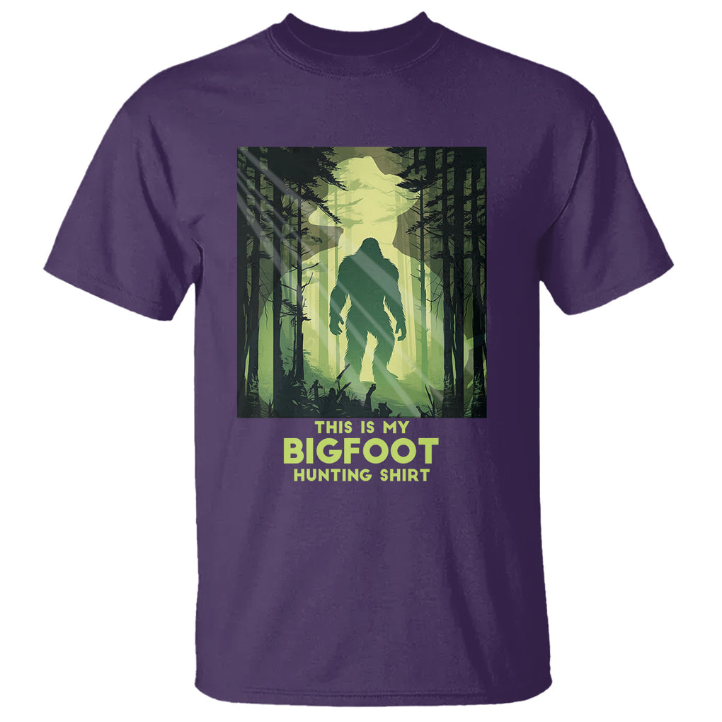 This Is My Hunting Bigfoot Sasquatch T Shirt TS09 Purple Printyourwear