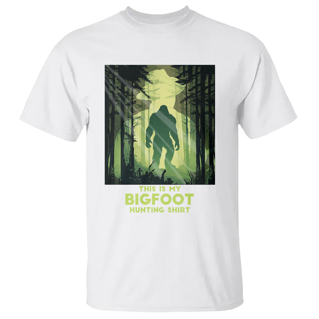 This Is My Hunting Bigfoot Sasquatch T Shirt TS09 White Printyourwear