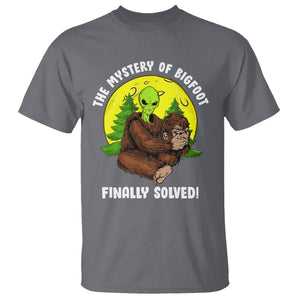 Mystery Of Bigfoot Alien Funny Real Sasquatch T Shirt TS09 Charcoal Printyourwear