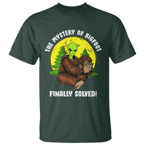 Mystery Of Bigfoot Alien Funny Real Sasquatch T Shirt TS09 Dark Forest Green Printyourwear