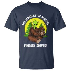 Mystery Of Bigfoot Alien Funny Real Sasquatch T Shirt TS09 Navy Printyourwear