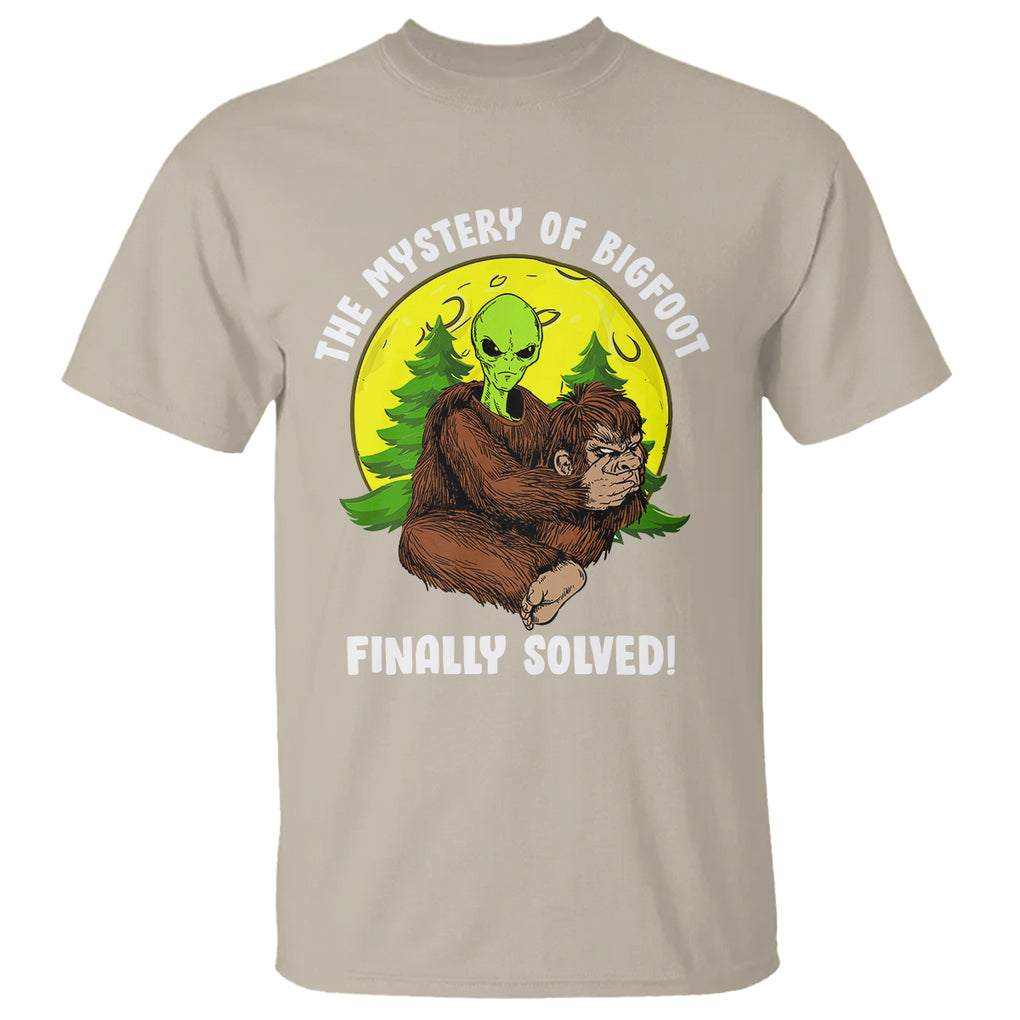 Mystery Of Bigfoot Alien Funny Real Sasquatch T Shirt TS09 Sand Printyourwear