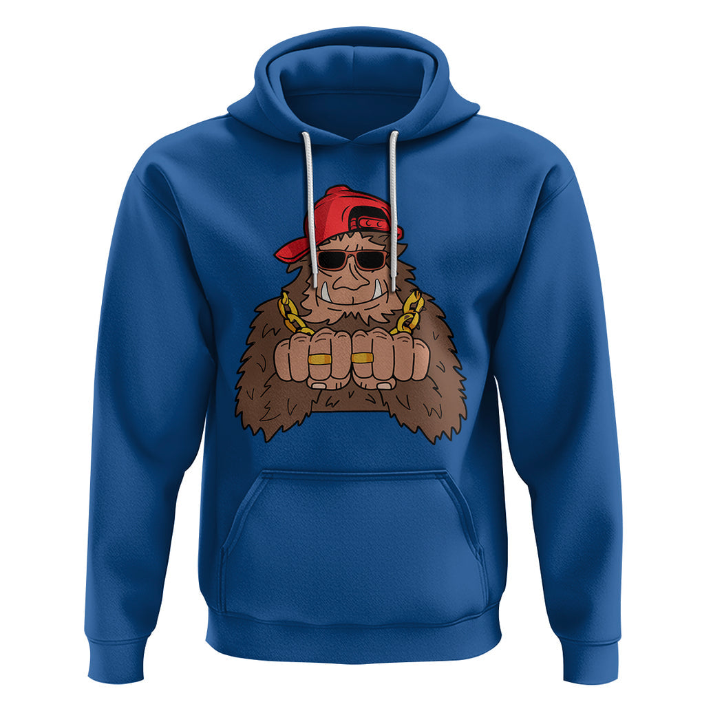Funny Bigfoot Gangster Hip Hop Rock N Roll Hoodie TS09 Royal Blue Printyourwear