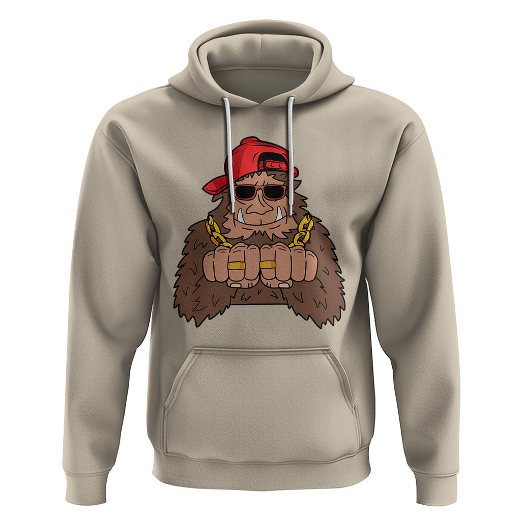 Funny Bigfoot Gangster Hip Hop Rock N Roll Hoodie TS09 Sand Printyourwear