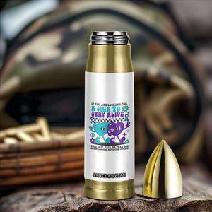 Suicide Prevention Call Or Text 988 Bullet Tumbler If You Are Looking For A Sign To Stay Groovy TS09 Print Your Wear