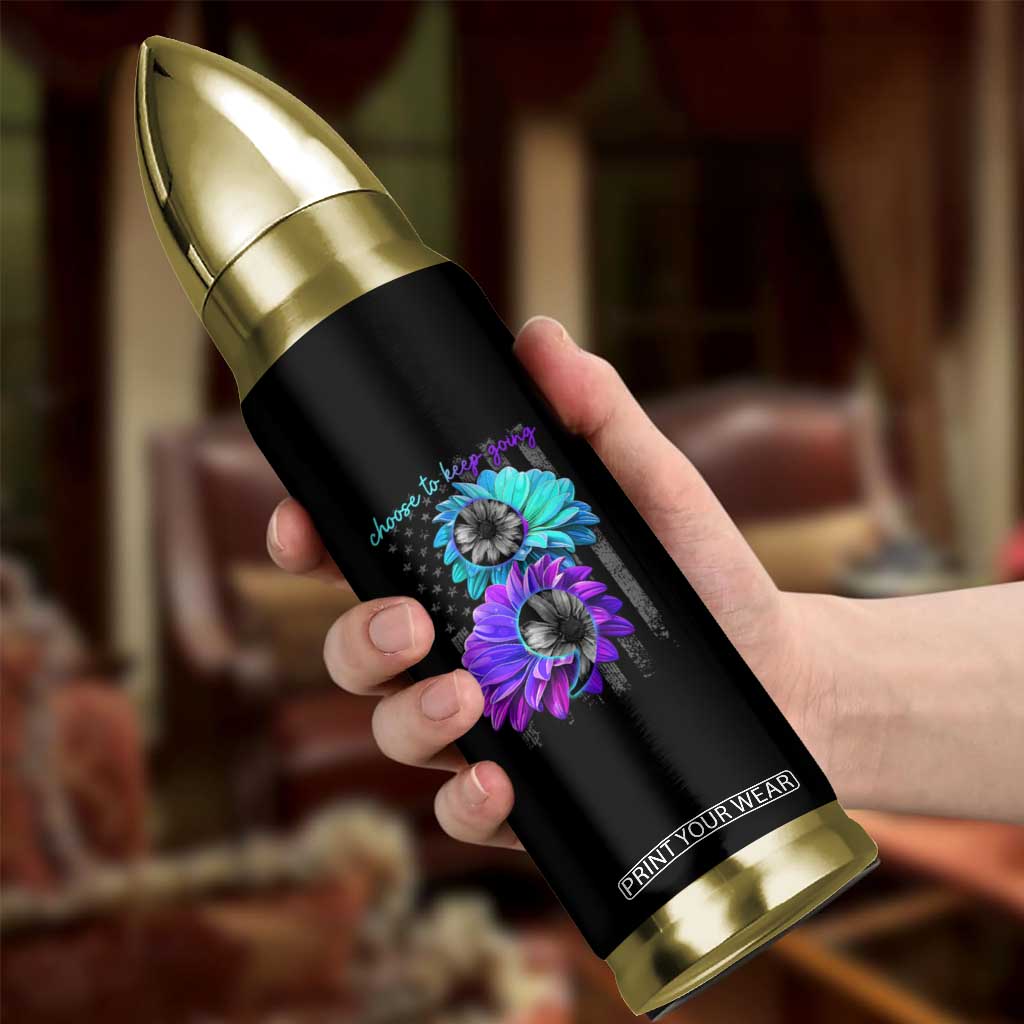 Choose To Keep Going Semicolon Suicide Prevention Bullet Tumbler TS09 Print Your Wear