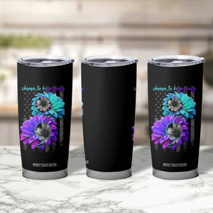 Choose To Keep Going Semicolon Suicide Prevention Tumbler Cup TS09 Print Your Wear