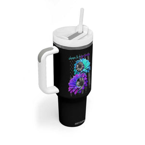 Choose To Keep Going Semicolon Suicide Prevention Tumbler With Handle TS09 Print Your Wear