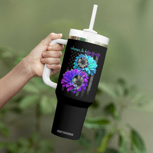 Choose To Keep Going Semicolon Suicide Prevention Tumbler With Handle TS09 Print Your Wear