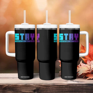 Suicide Prevention Tumbler With Handle Stay Your Story Is Not Over Semicolon TS09 Print Your Wear