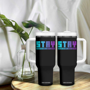 Suicide Prevention Tumbler With Handle Stay Your Story Is Not Over Semicolon TS09 Print Your Wear