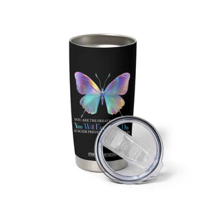 Suicide Prevention Tumbler Cup You Are The Greatest Project You Will Ever Work On Butterfly TS09 Print Your Wear