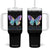 Suicide Prevention Tumbler With Handle You Are The Greatest Project You Will Ever Work On Butterfly TS09 One Size: 40 oz Black Print Your Wear