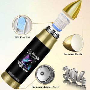 Suicide Prevention Bullet Tumbler Your Battle Is My Battle Nobody Fights Alone TS09 Print Your Wear