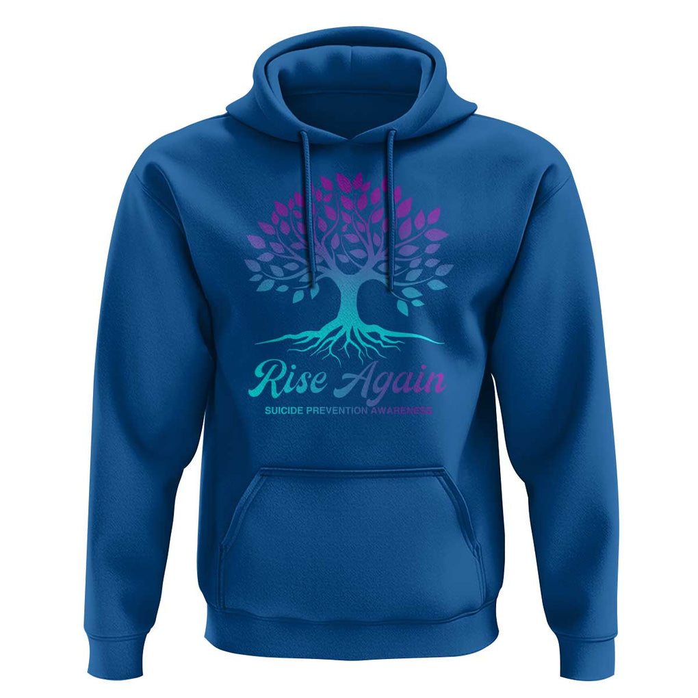 Suicide Prevention Rise Again Hoodie TS09 Royal Blue Print Your Wear