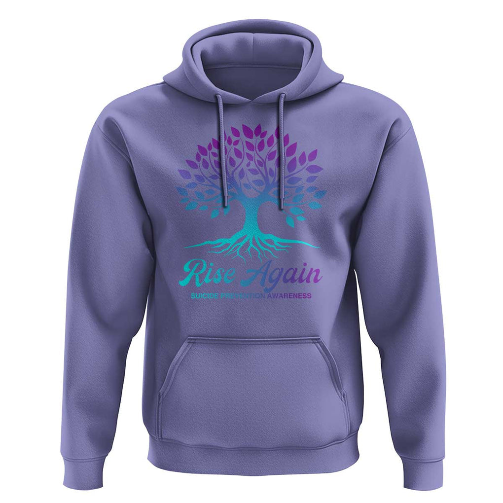 Suicide Prevention Rise Again Hoodie TS09 Violet Print Your Wear