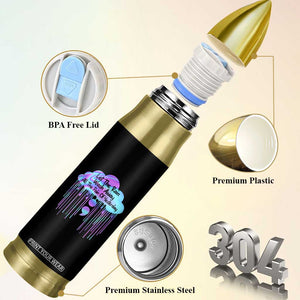 Suicide Prevention Bullet Tumbler Let The Rain Wash Away All The Pain TS09 Print Your Wear