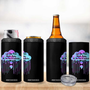 Suicide Prevention 4 in 1 Can Cooler Tumbler Let The Rain Wash Away All The Pain TS09 Print Your Wear