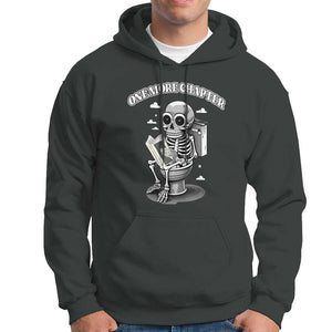 Book Lover Hoodie One More Chapter Bookaholic Skeleton TS09 Dark Heather Print Your Wear