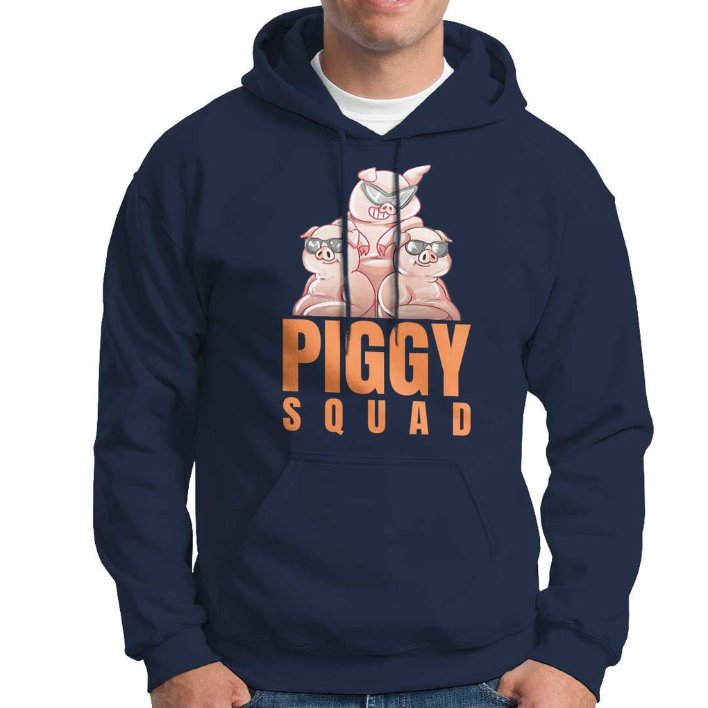 Pig Lover Hoodie Cool Piggy Squad TS09 Navy Print Your Wear