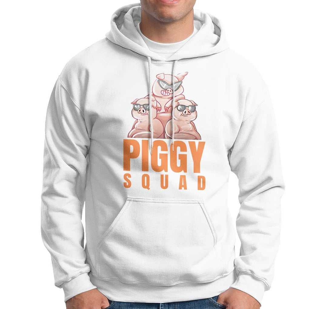 Pig Lover Hoodie Cool Piggy Squad TS09 White Print Your Wear