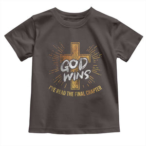 Funny Christian Baby Shirt I've Read the Final Chapter God Wins TS09 Dark Chocolate Print Your Wear