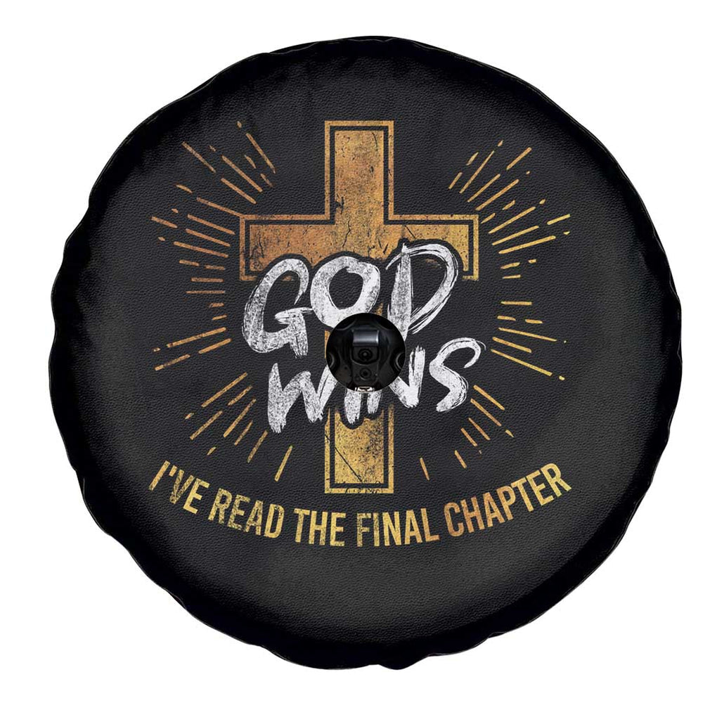 Funny Christian Spare Tire Cover I've Read the Final Chapter God Wins TS09 Print Your Wear