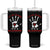 Christian Tumbler With Handle It's Not Religion It's A Relationship TS09 One Size: 40 oz Black Print Your Wear