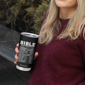 Christian Tumbler Cup Bible Emergency Number TS09 Print Your Wear