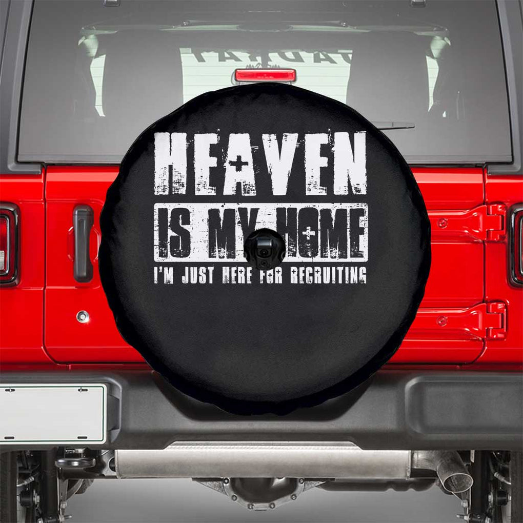 Funny Christian Spare Tire Cover Heaven Is My Home Religious Jesus TS09 Black Print Your Wear