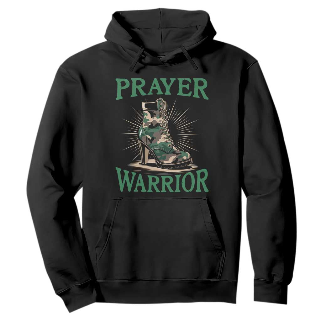 Prayer Warrior Hoodie Camo Heels Christian Pray TS09 Black Print Your Wear
