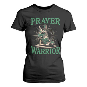 Prayer Warrior T Shirt For Women Camo Heels Christian Pray TS09 Black Print Your Wear
